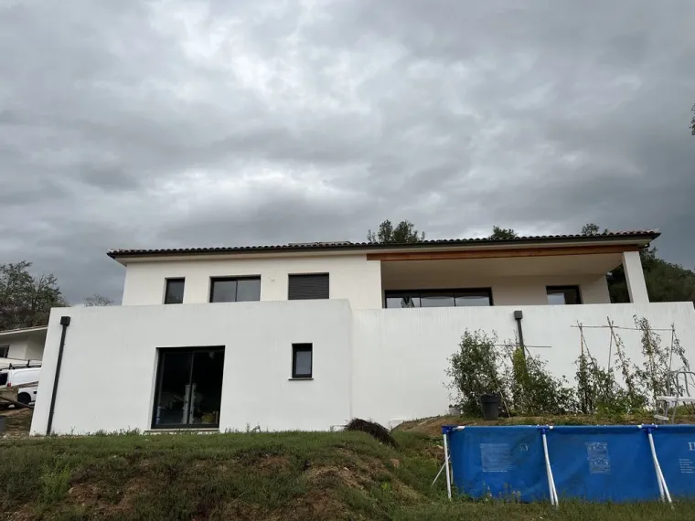 Création d'une extension de maison à Tiuccia, Ajaccio, Corse Moderne Rénovation