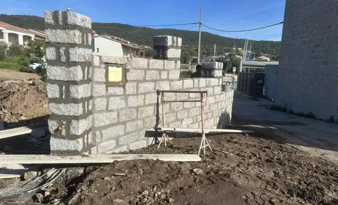 Maçonnerie, Ajaccio, Corse Moderne Rénovation